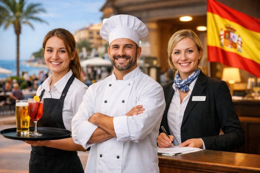 Робота в готелях та ресторанах в Іспанії для українців
